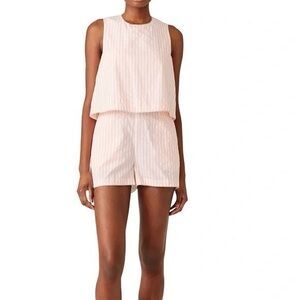 Scotch & Soda Light Pink Striped Romper